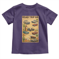 Vintage Route Highway 66 Road Trip Poster Toddler T Shirt Open Road Adventure