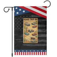 Vintage Route Highway 66 Road Trip Poster Garden Flag Open Road Adventure