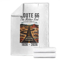 Route Highway 66 Mother Road Throw Blanket Vintage Distressed Road Trip Adventure