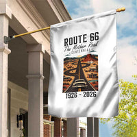 Route Highway 66 Mother Road Garden Flag Vintage Distressed Road Trip Adventure