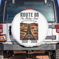 Route Highway 66 Mother Road Spare Tire Cover Vintage Distressed Road Trip Adventure