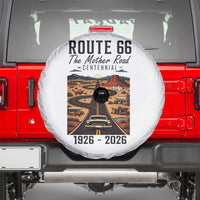 Route Highway 66 Mother Road Spare Tire Cover Vintage Distressed Road Trip Adventure
