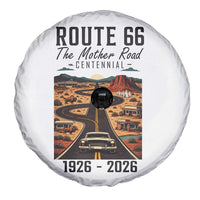 Route Highway 66 Mother Road Spare Tire Cover Vintage Distressed Road Trip Adventure