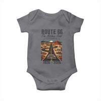 Route Highway 66 Mother Road Baby Onesie Vintage Distressed Road Trip Adventure