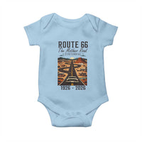 Route Highway 66 Mother Road Baby Onesie Vintage Distressed Road Trip Adventure