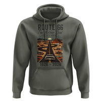 Route Highway 66 Mother Road Hoodie Vintage Distressed Road Trip Adventure