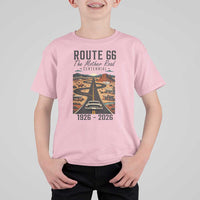 Route Highway 66 Mother Road T Shirt For Kid Vintage Distressed Road Trip Adventure