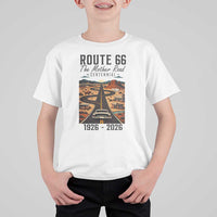 Route Highway 66 Mother Road T Shirt For Kid Vintage Distressed Road Trip Adventure