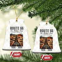 Route Highway 66 Mother Road Ceramic Ornament Vintage Distressed Road Trip Adventure