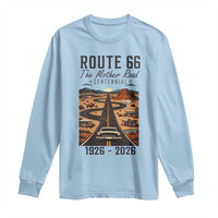 Route Highway 66 Mother Road Long Sleeve Shirt Vintage Distressed Road Trip Adventure