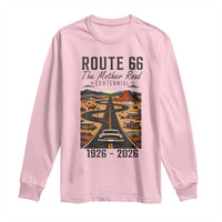 Route Highway 66 Mother Road Long Sleeve Shirt Vintage Distressed Road Trip Adventure