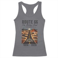 Route Highway 66 Mother Road Racerback Tank Top Vintage Distressed Road Trip Adventure