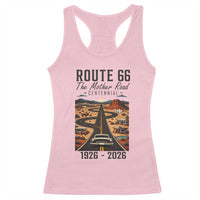 Route Highway 66 Mother Road Racerback Tank Top Vintage Distressed Road Trip Adventure