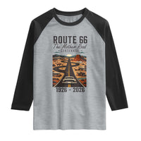 Route Highway 66 Mother Road Raglan Shirt Vintage Distressed Road Trip Adventure