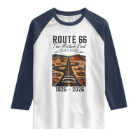 Route Highway 66 Mother Road Raglan Shirt Vintage Distressed Road Trip Adventure
