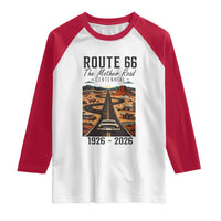 Route Highway 66 Mother Road Raglan Shirt Vintage Distressed Road Trip Adventure