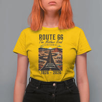 Route Highway 66 Mother Road T Shirt For Women Vintage Distressed Road Trip Adventure