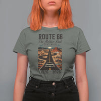 Route Highway 66 Mother Road T Shirt For Women Vintage Distressed Road Trip Adventure