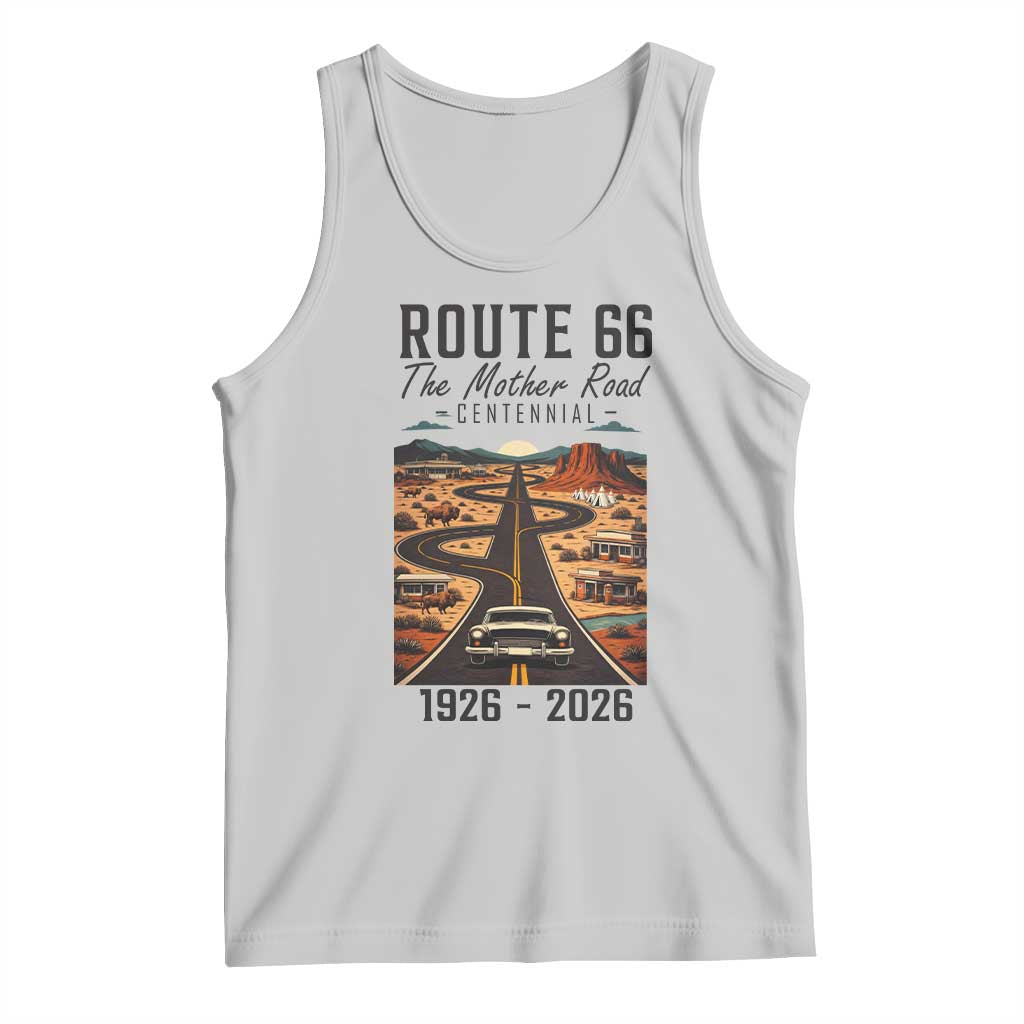 Route Highway 66 Mother Road Tank Top Vintage Distressed Road Trip Adventure