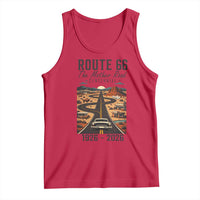 Route Highway 66 Mother Road Tank Top Vintage Distressed Road Trip Adventure