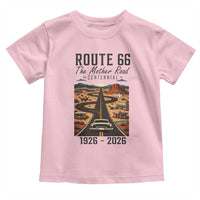 Route Highway 66 Mother Road Toddler T Shirt Vintage Distressed Road Trip Adventure