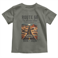 Route Highway 66 Mother Road Toddler T Shirt Vintage Distressed Road Trip Adventure