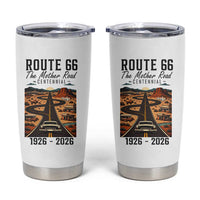 Route Highway 66 Mother Road Tumbler Cup Vintage Distressed Road Trip Adventure