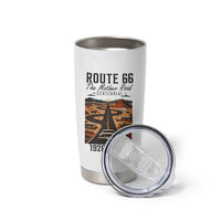 Route Highway 66 Mother Road Tumbler Cup Vintage Distressed Road Trip Adventure