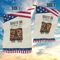 Route Highway 66 Mother Road Garden Flag Vintage Distressed Road Trip Adventure