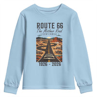Route Highway 66 Mother Road Youth Sweatshirt Vintage Distressed Road Trip Adventure
