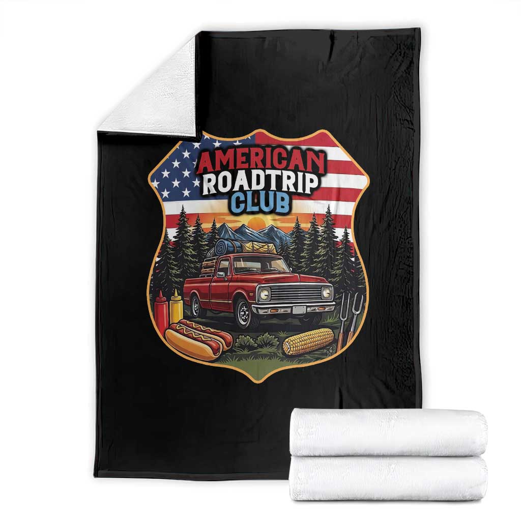 Route Highway 66 Throw Blanket Vintage American Roadtrip Club Road Trip