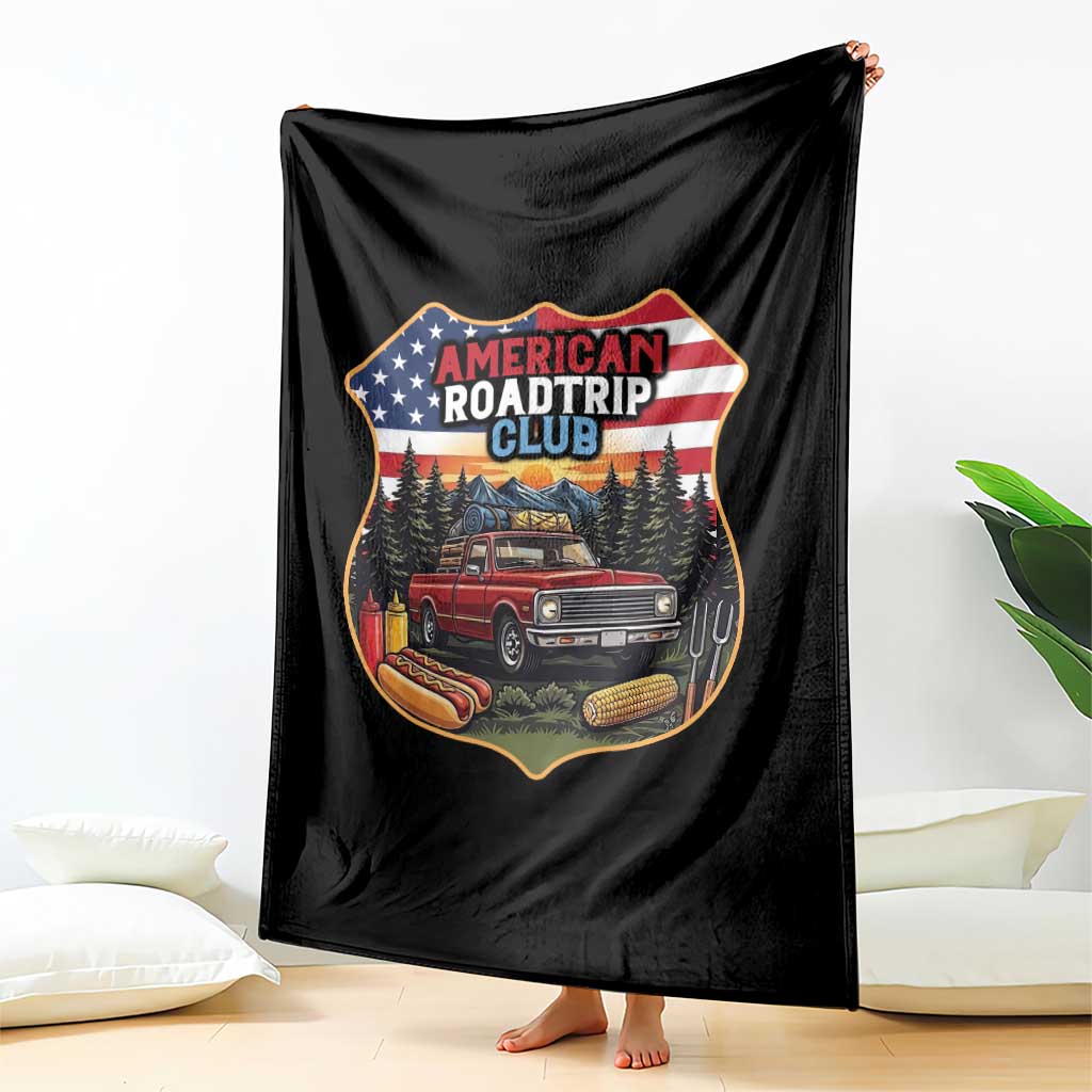 Route Highway 66 Throw Blanket Vintage American Roadtrip Club Road Trip