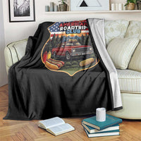 Route Highway 66 Throw Blanket Vintage American Roadtrip Club Road Trip