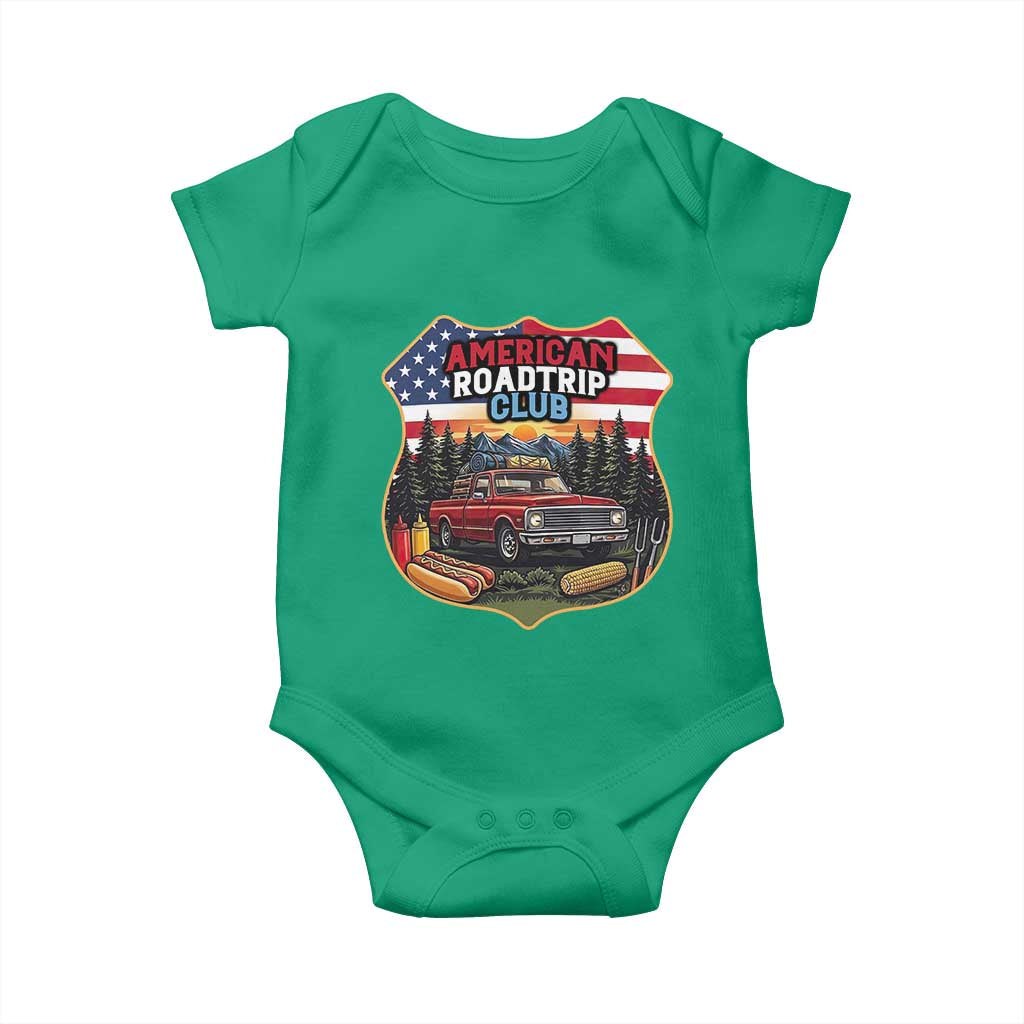 Route Highway 66 Baby Onesie Vintage American Roadtrip Club Road Trip