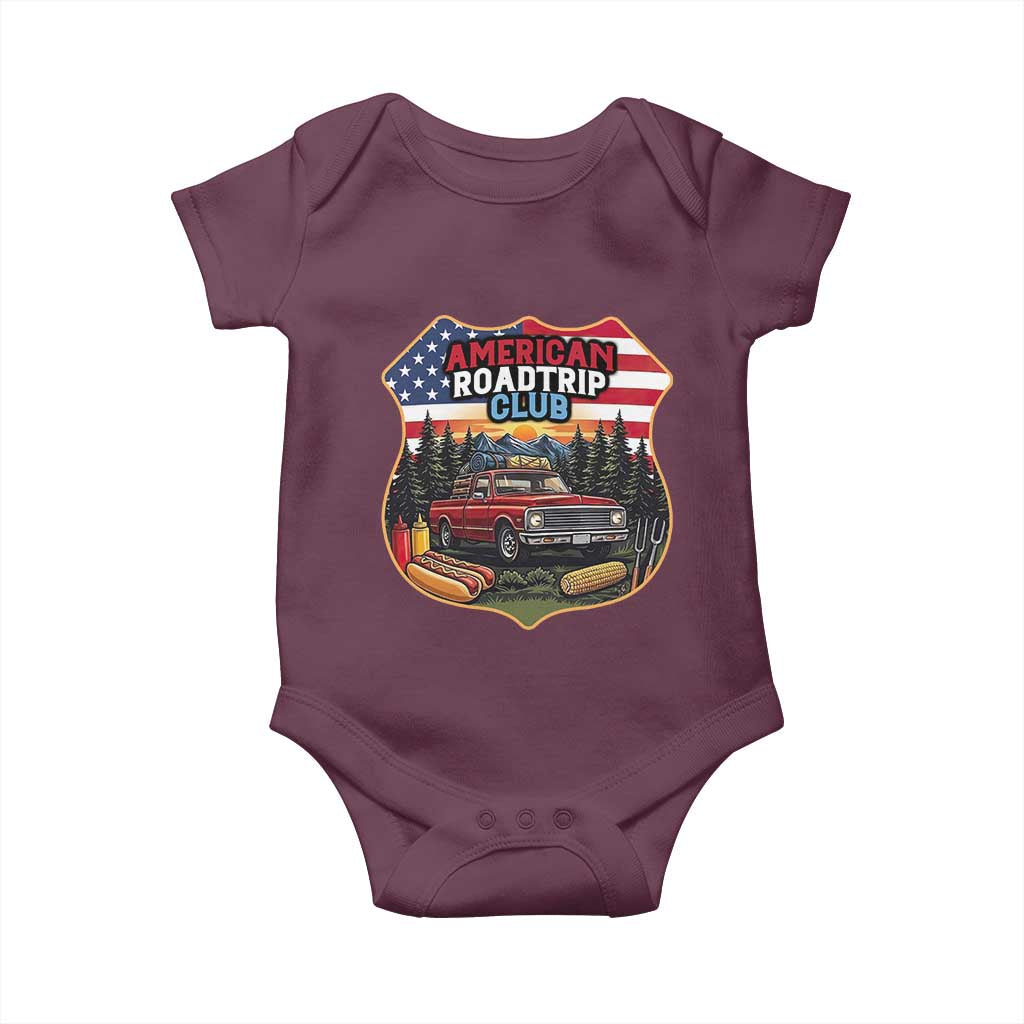Route Highway 66 Baby Onesie Vintage American Roadtrip Club Road Trip