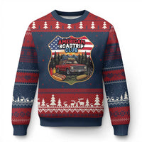 Route Highway 66 Ugly Christmas Sweater Vintage American Roadtrip Club Road Trip