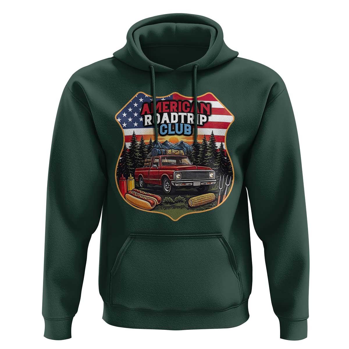 Route Highway 66 Hoodie Vintage American Roadtrip Club Road Trip