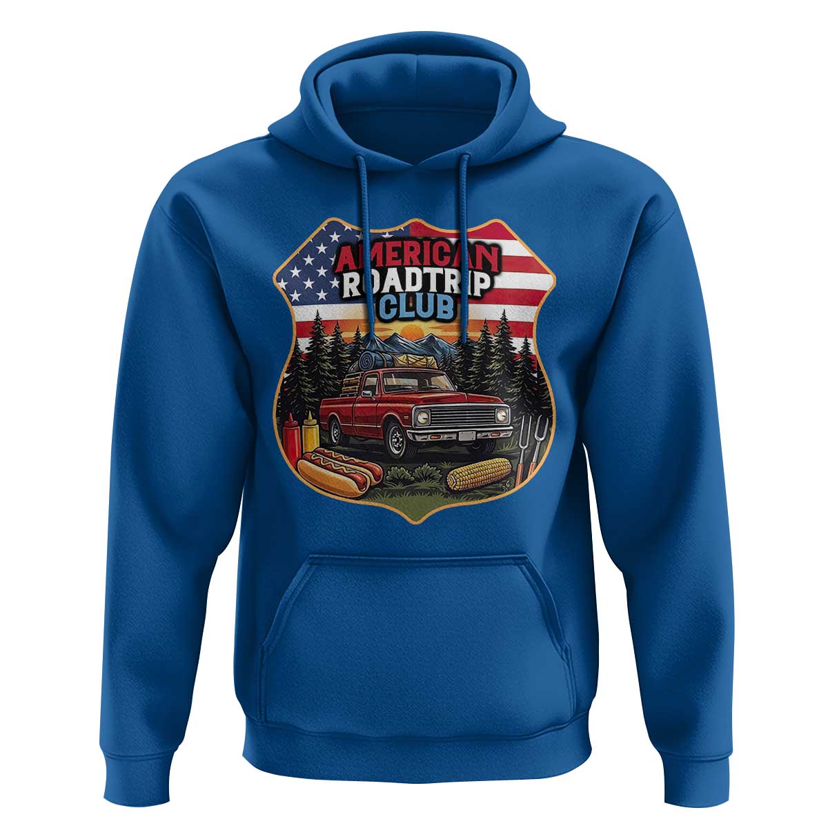 Route Highway 66 Hoodie Vintage American Roadtrip Club Road Trip
