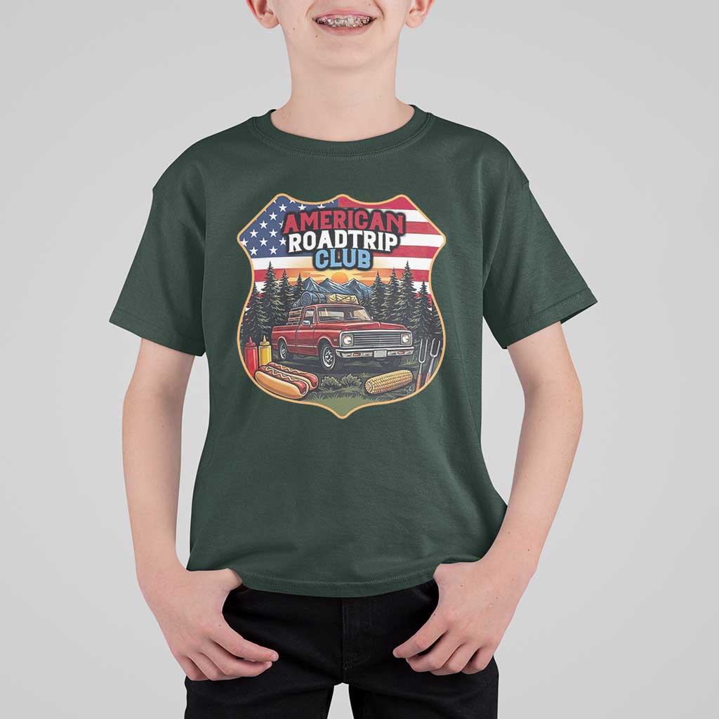 Route Highway 66 T Shirt For Kid Vintage American Roadtrip Club Road Trip