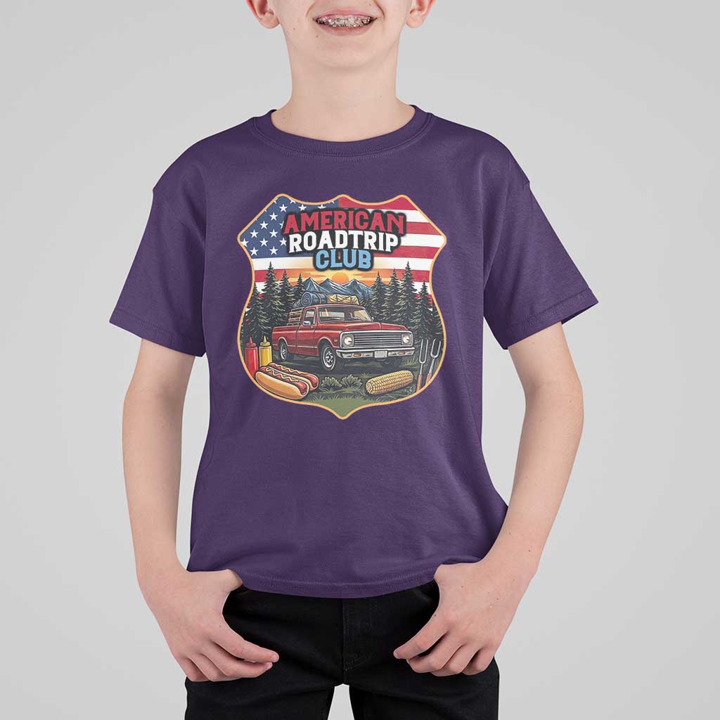 Route Highway 66 T Shirt For Kid Vintage American Roadtrip Club Road Trip