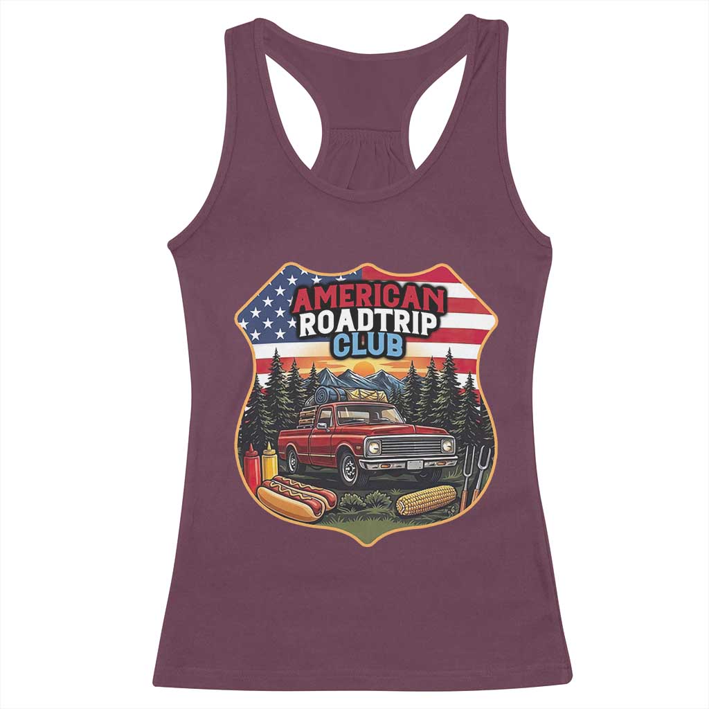 Route Highway 66 Racerback Tank Top Vintage American Roadtrip Club Road Trip