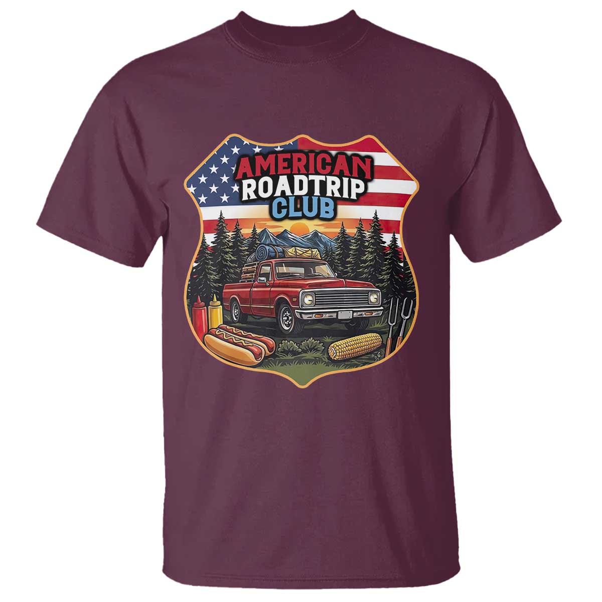 Route Highway 66 T Shirt Vintage American Roadtrip Club Road Trip