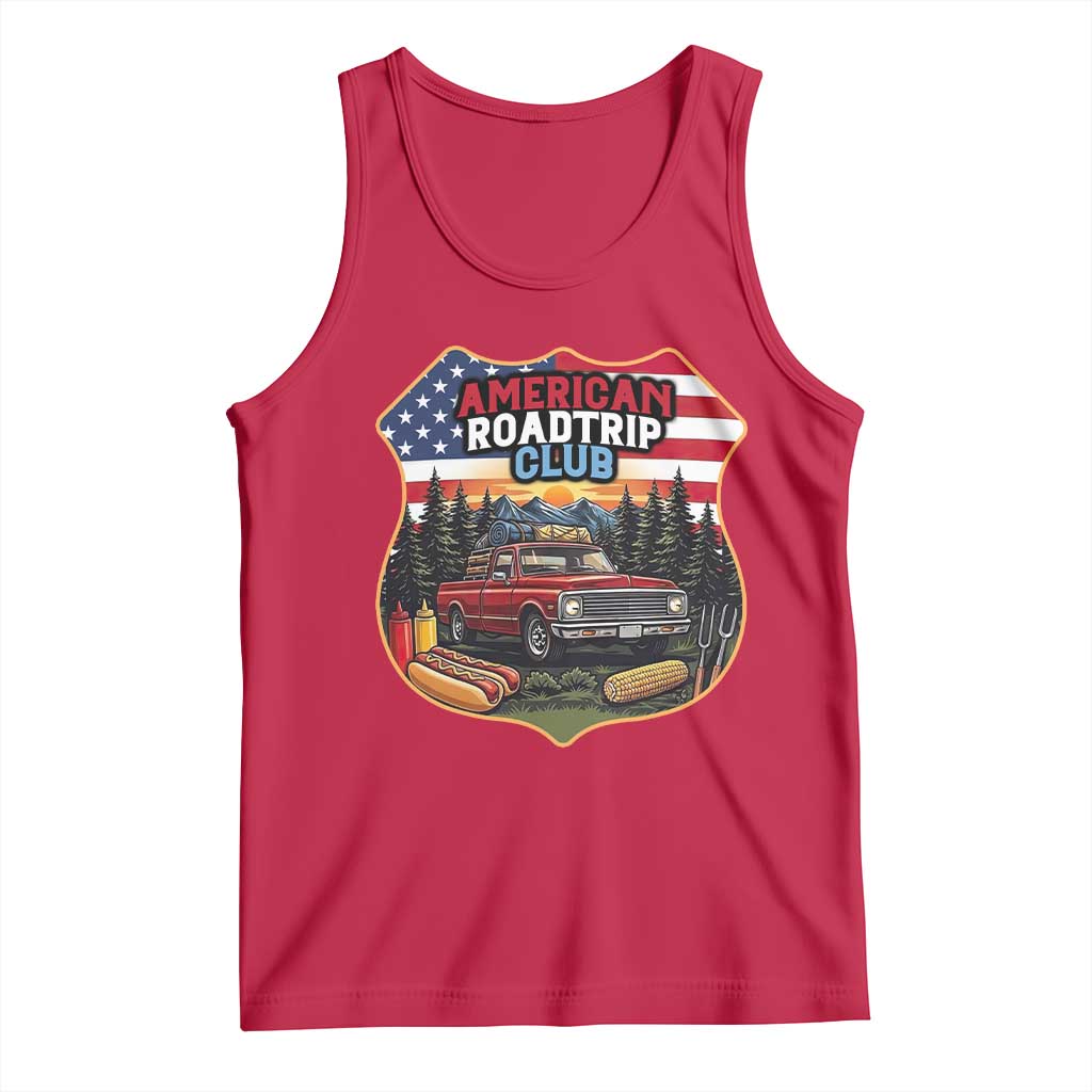 Route Highway 66 Tank Top Vintage American Roadtrip Club Road Trip