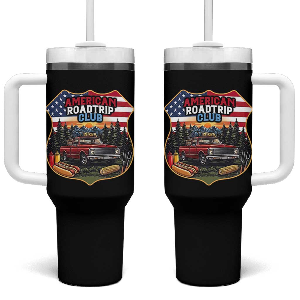Route Highway 66 Tumbler With Handle Vintage American Roadtrip Club Road Trip