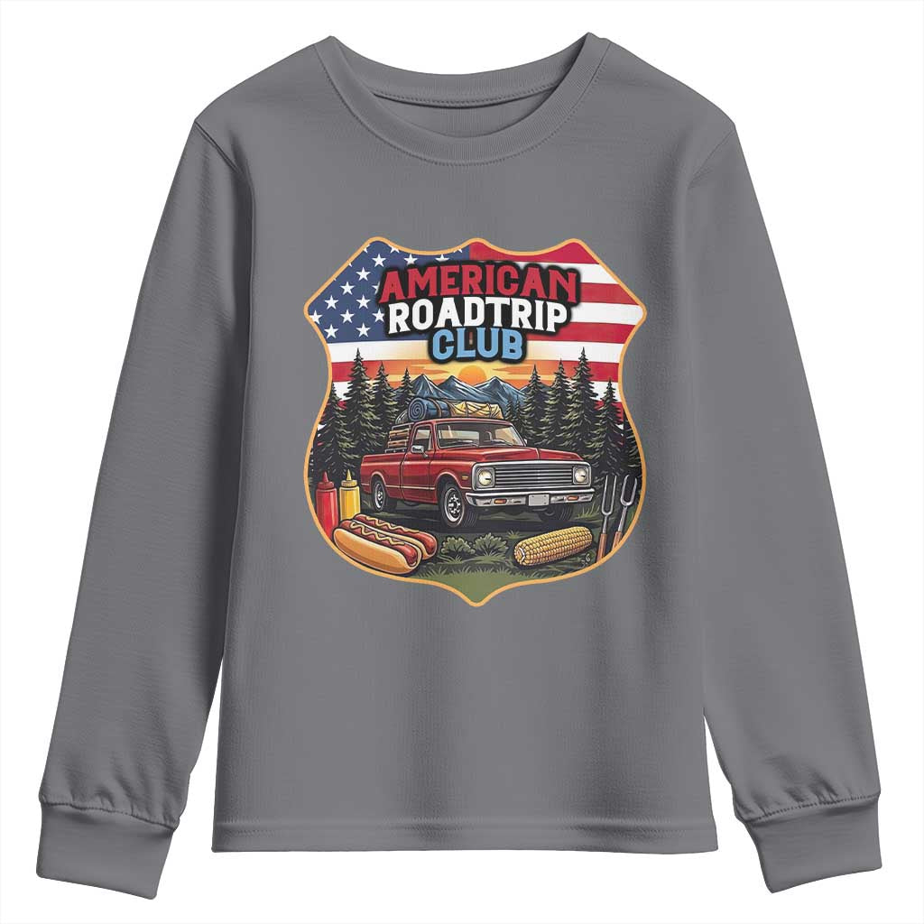 Route Highway 66 Youth Sweatshirt Vintage American Roadtrip Club Road Trip