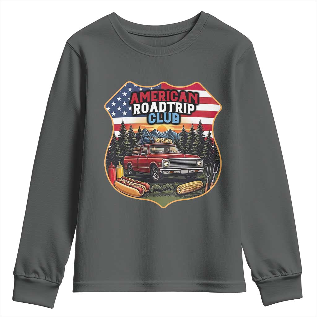 Route Highway 66 Youth Sweatshirt Vintage American Roadtrip Club Road Trip