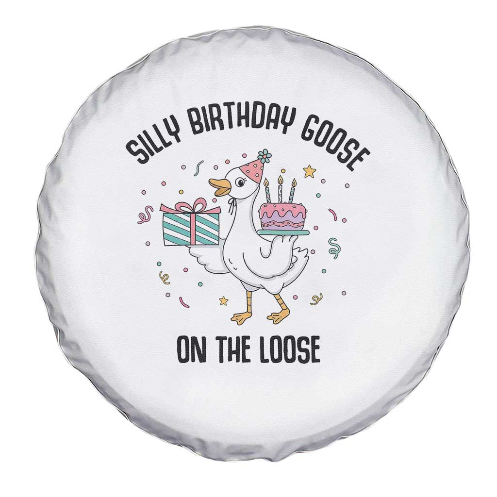 Funny Silly Goose On The Loose Spare Tire Cover Birthday Party Gift
