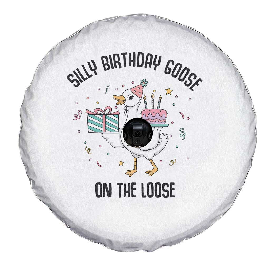 Funny Silly Goose On The Loose Spare Tire Cover Birthday Party Gift