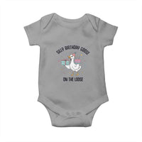 Funny Silly Goose On The Loose Baby Onesie Birthday Party Gift