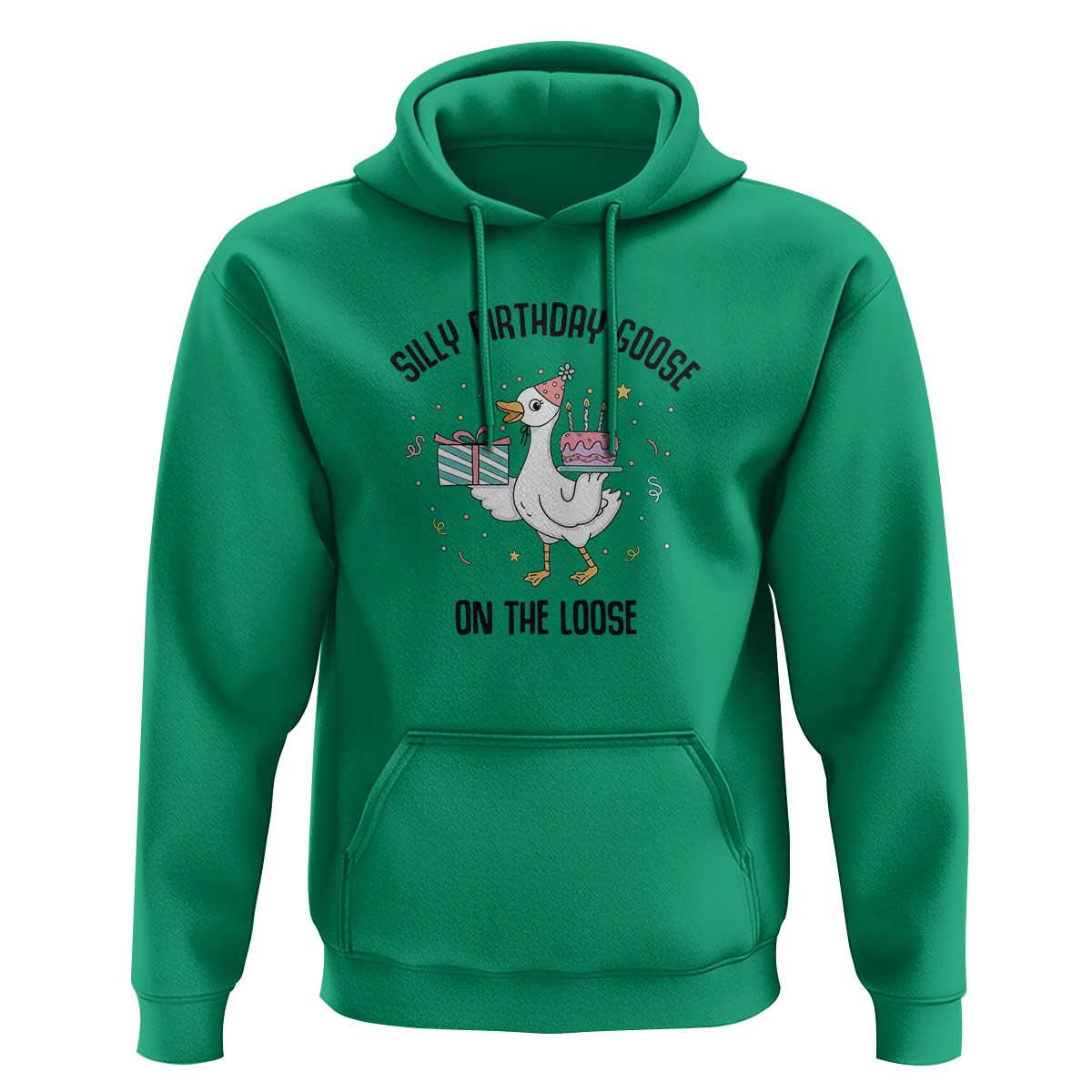 Funny Silly Goose On The Loose Hoodie Birthday Party Gift